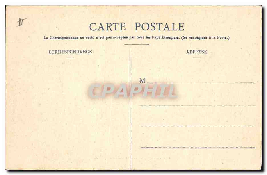 CPA Palais de justice Chambery  — Rückseite