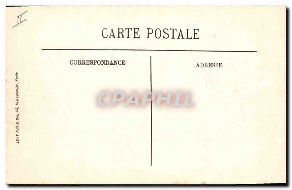 CPA Bateau de Guerre Cuirasses en ligne de combat En tete le Courbet Jean Bart Verite Vergniaud Dant — Verso