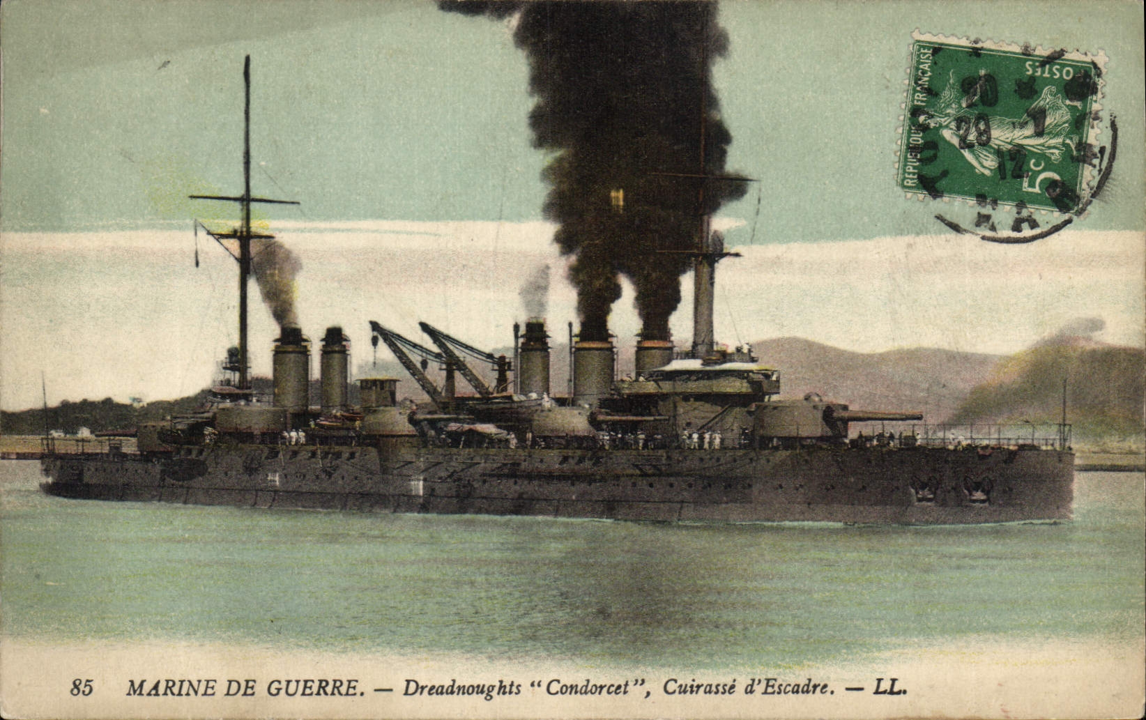 Dreadnought "Condorcet", Cuirassé d'Escadre — Marine de Guerre — n°85