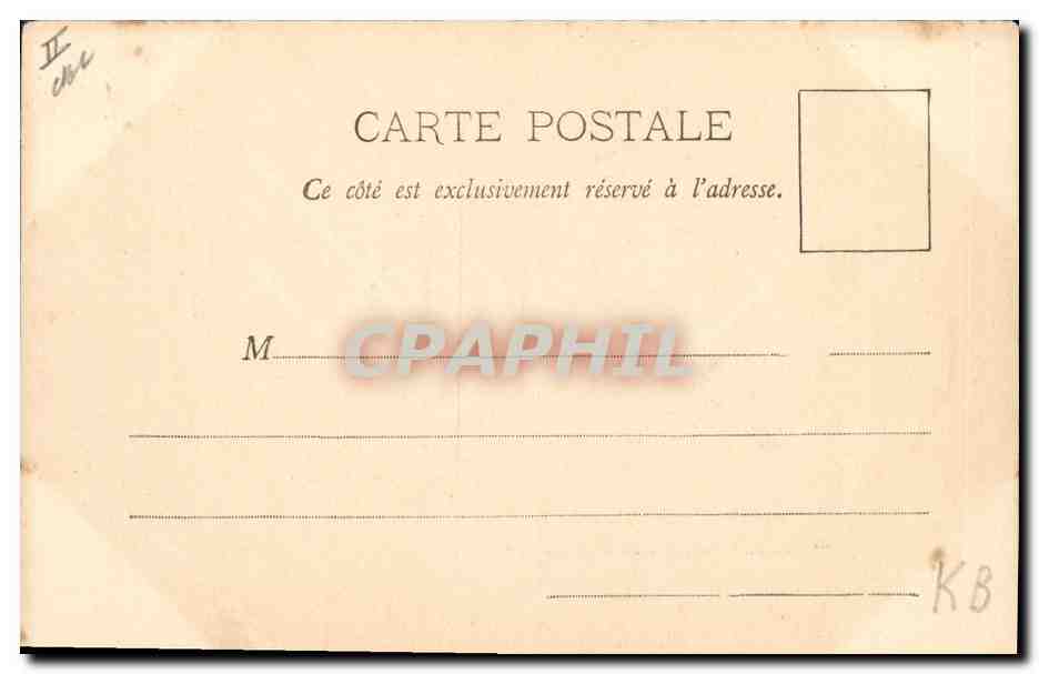 CPA Bateau de Guerre Cecille Croiseur de 1ere classe a batterie   — Verso