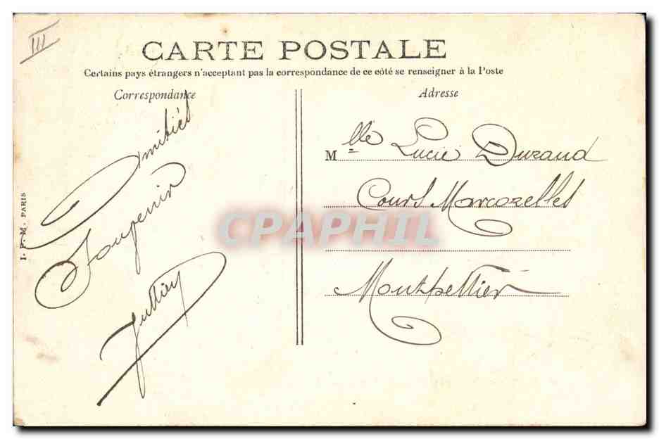 CPA Bateau de Guerre Le Carnot Cuirasse d'escadre  — Verso