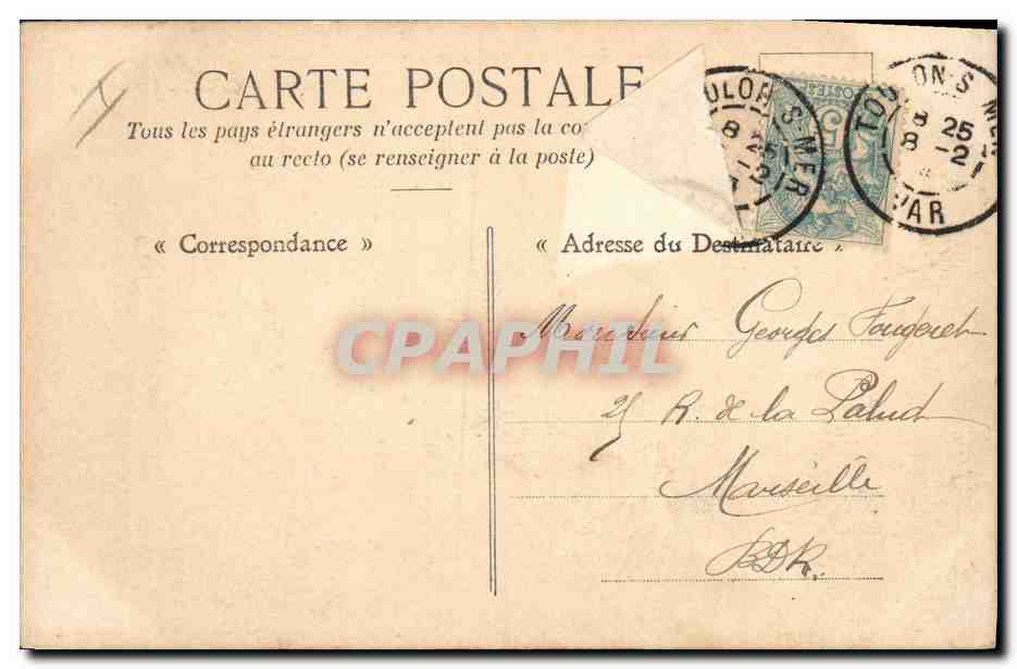 Marine Militaire française — Le "Charlemagne". Cuirassé à la mer. — Collection A. Couturier — Reverso