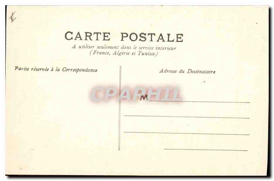 CPA Prefecture Chambery  — Verso