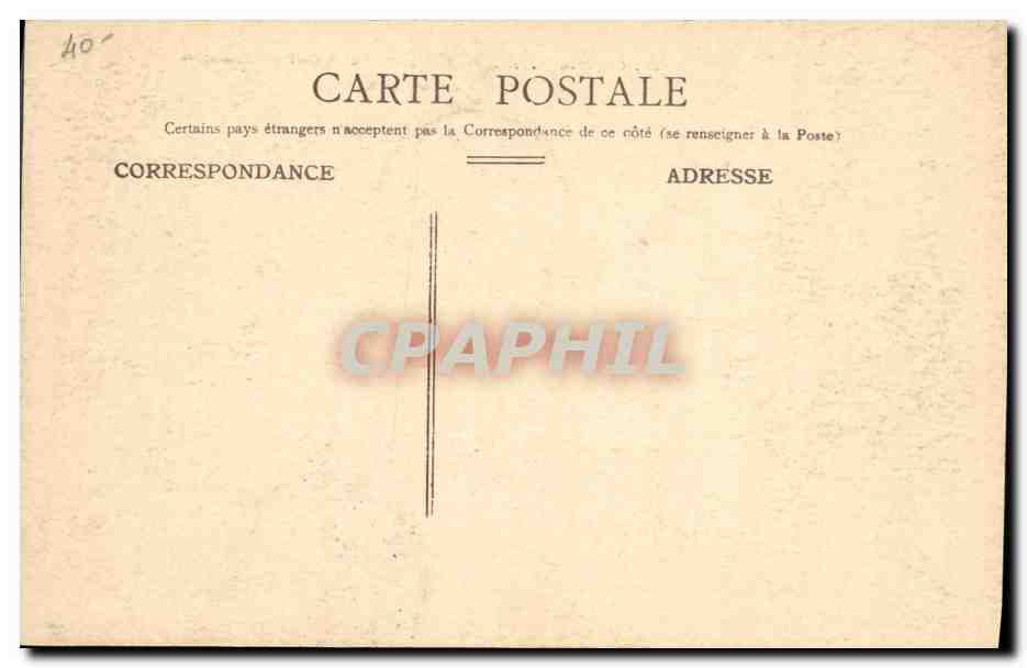 CPA Prefecture Cour interieure du chateau Chambery  — Verso