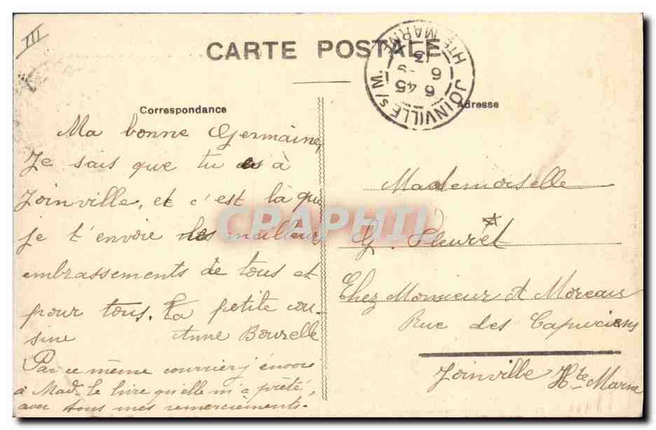 CPA Prefecture vue du Cours d'Ormesson Chalons sur Marne  — Verso