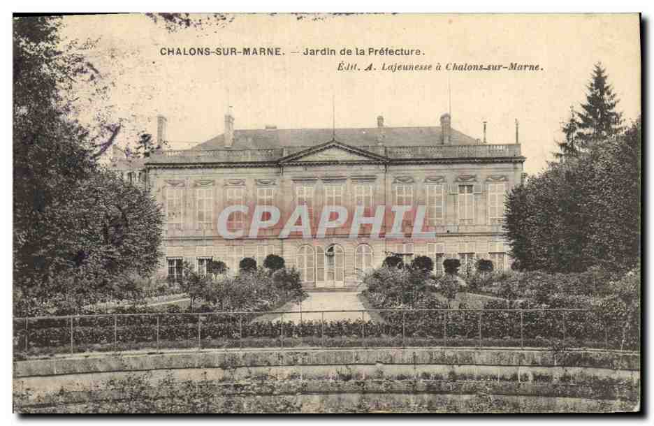CPA Chalons sur Marne Jardin de la Prefecture  