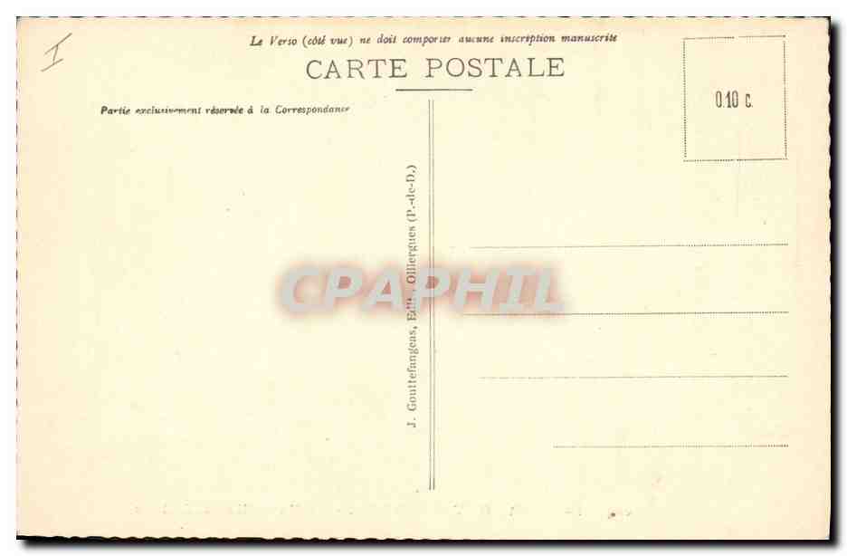 CPA Clermont Ferrand La nouvelle Prefecture   — Verso