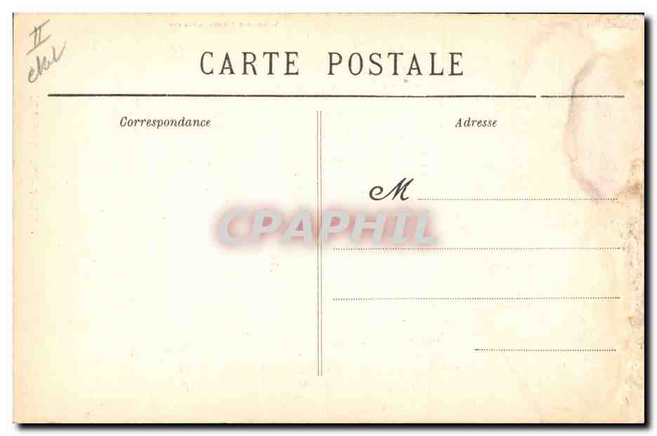 CPA Folklore Jeune fille des environs de Brest  — Verso