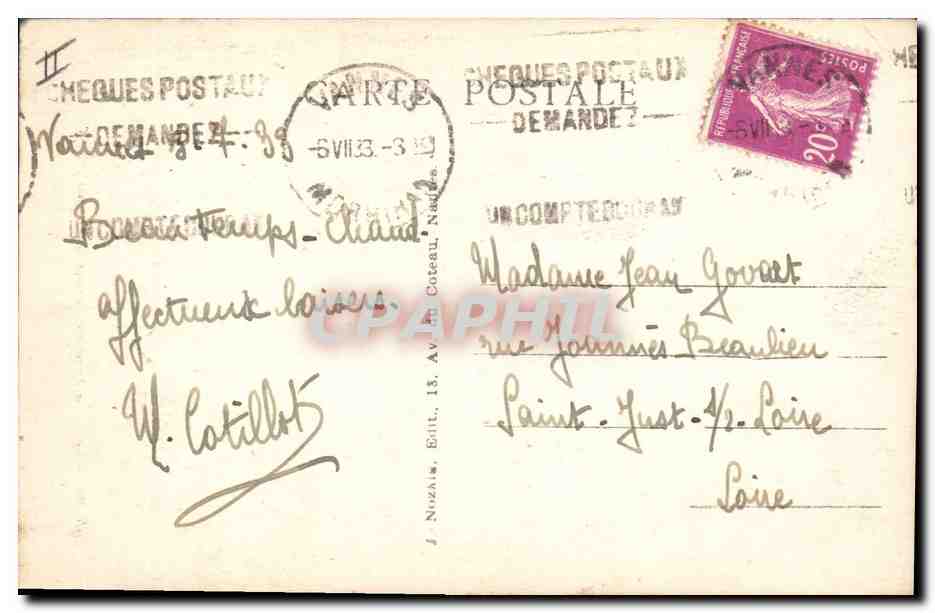 CPA Folklore Morbihan Costume de Vannes avec cable Profil  — Verso