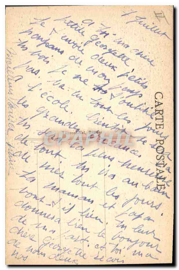 CPA Folklore Enfants Bretagne  — Verso