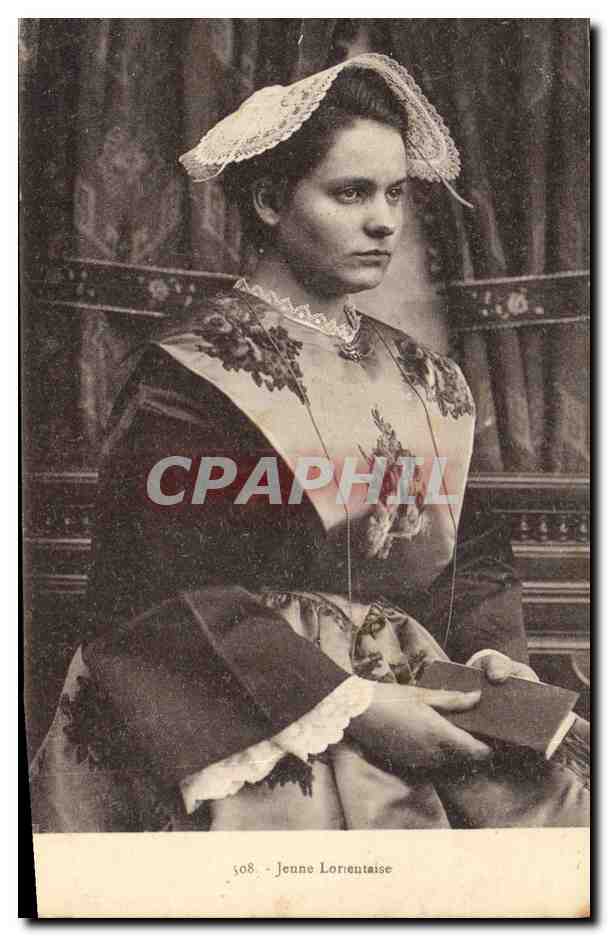 CPA Folklore Jeune Lorientaise 