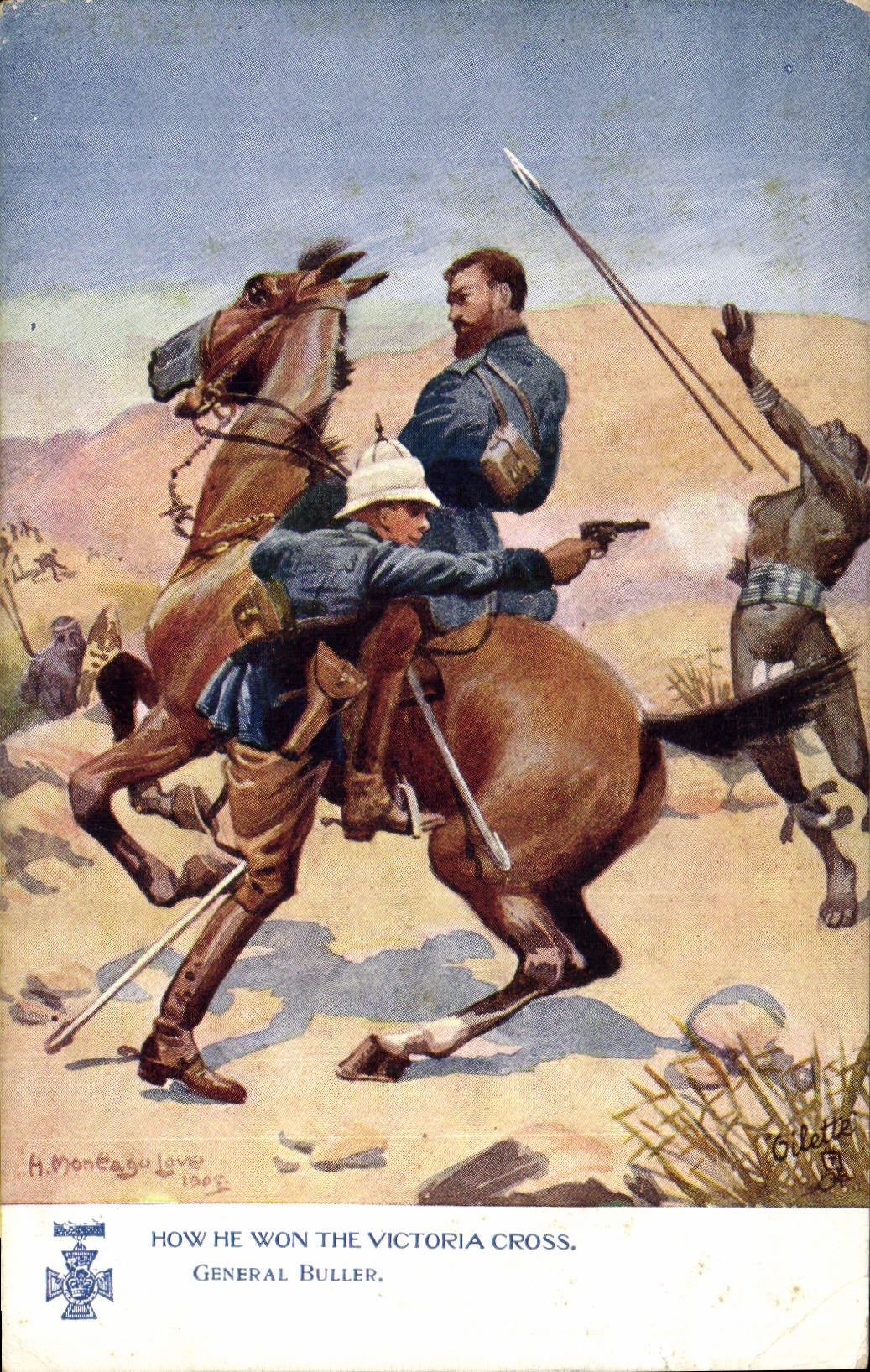 Général Buller — Comment il a remporté la Victoria Cross — Tuck & Sons