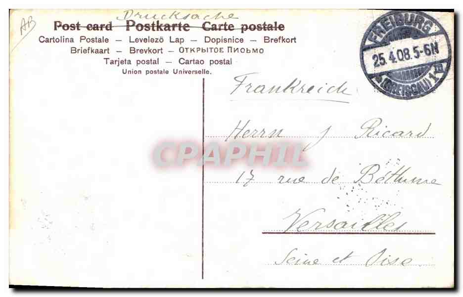 CPA Militaria Officier Tete de mort Medaillles  — Rückseite