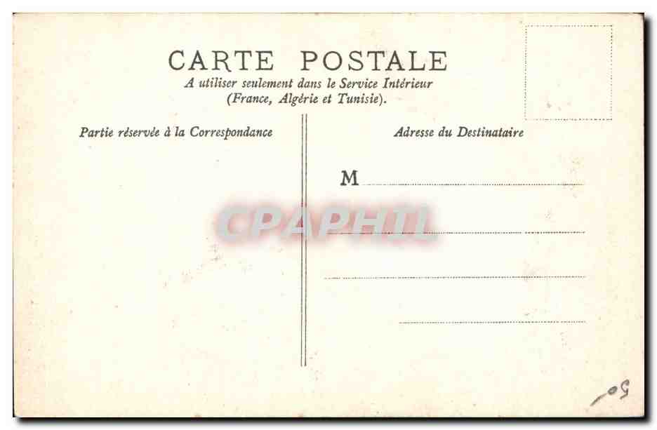 La Visite — caricature de L. Molossona — E.R. Paris — Rückseite