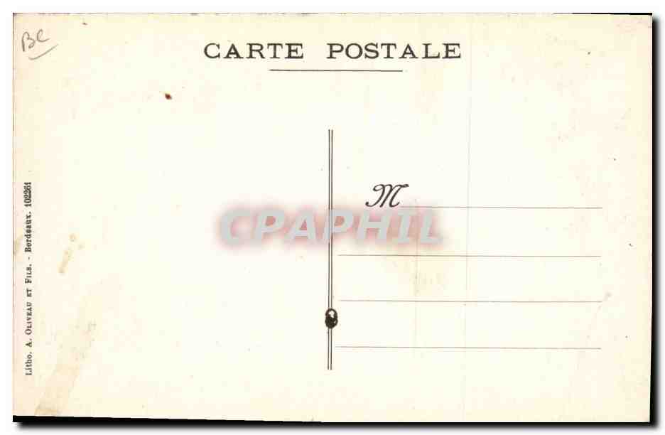 Cazaux-City — L'examen — VIII — Éditeur FC, 1916 — Verso
