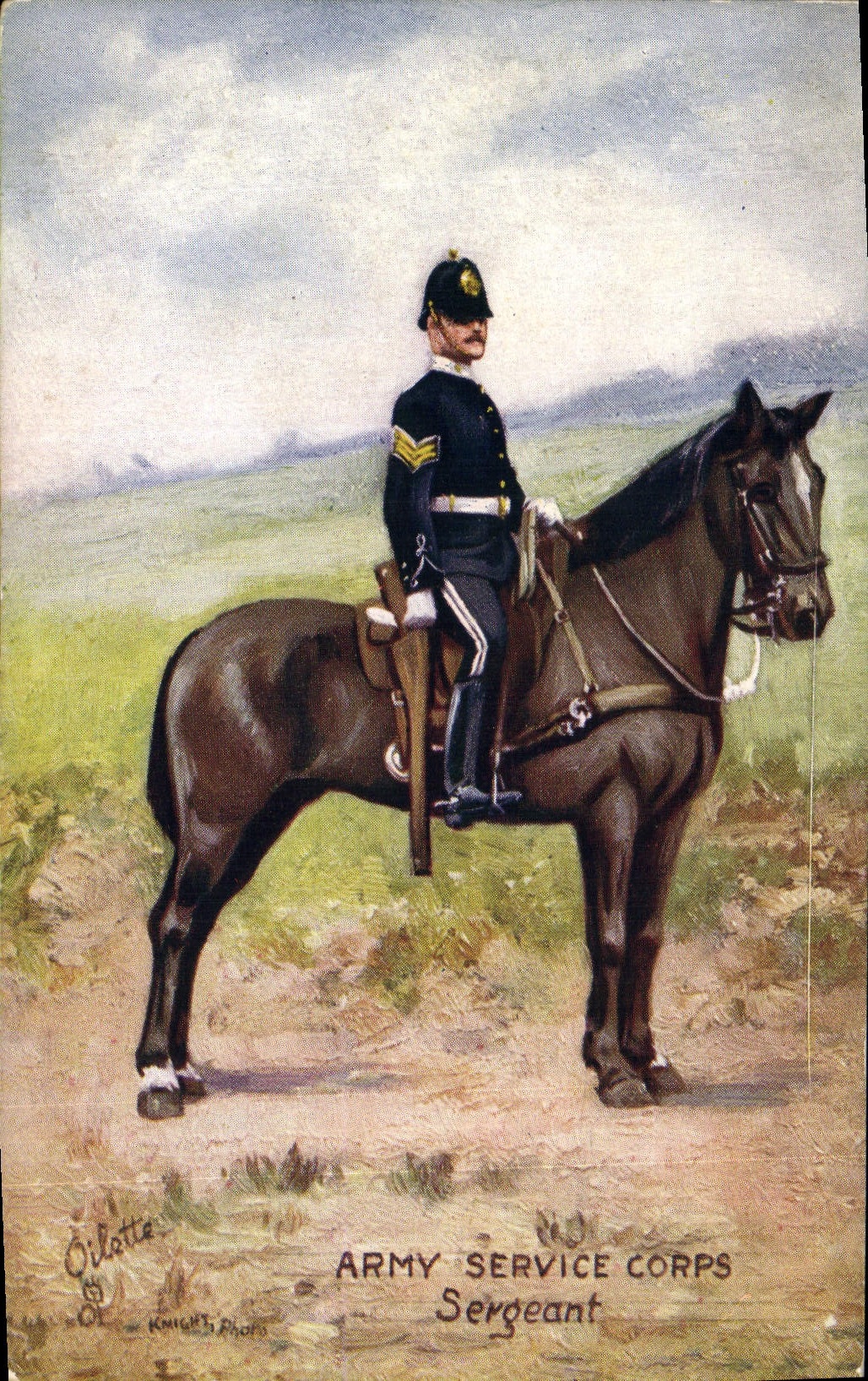 Sergent de l'Army Service Corps — Oillette & Knight, Phot.