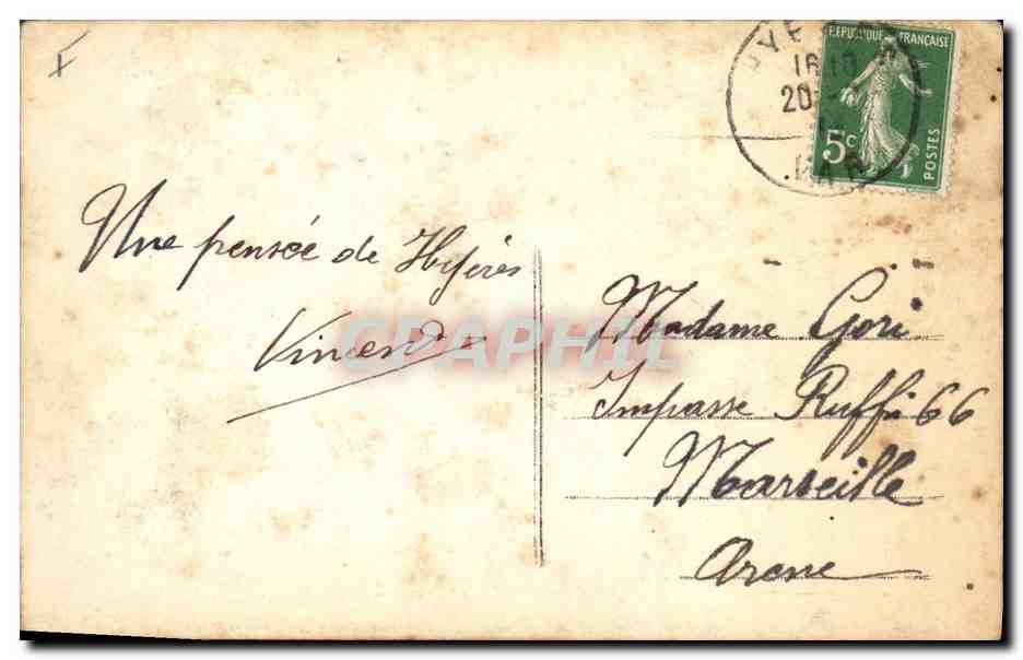 Souvenir du 22e Régiment d'Infanterie en garnison à Hujères — Éditeur non identifié — Rückseite