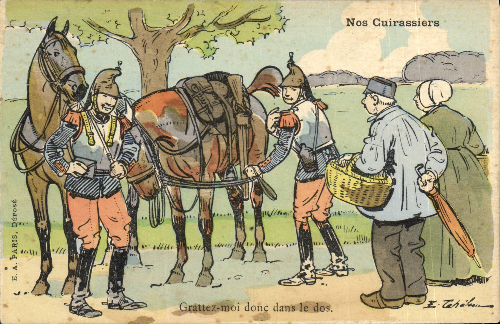Nos Cuirassiers — E.A. PARIS, Déposé — E. Tchibine
