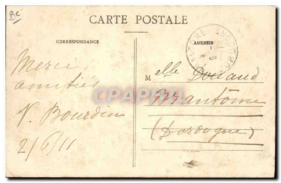 CPA Carrieres Les Coudreaux Falaises du Sampin — Rückseite