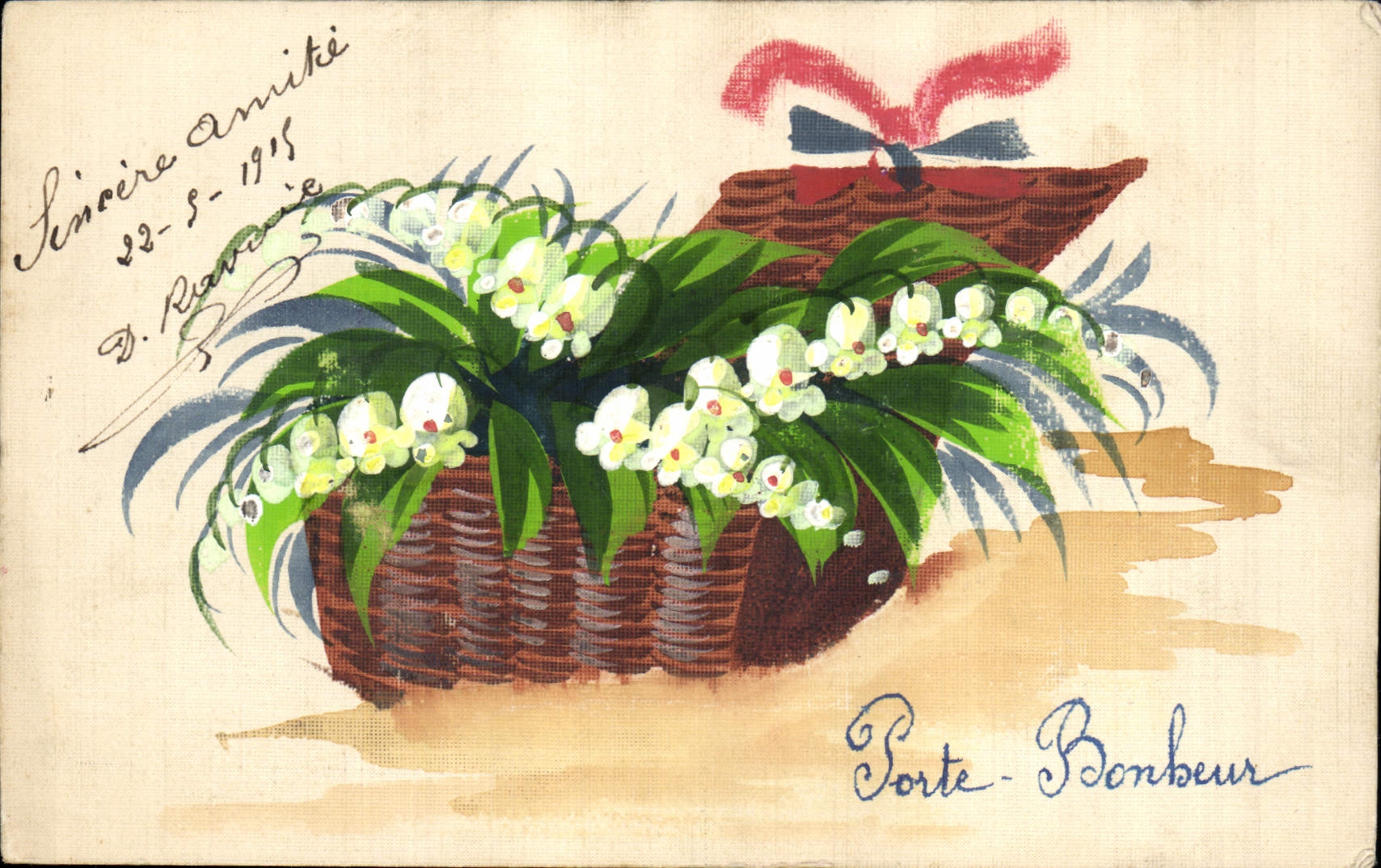Bouquet d'orchidées — Porte-Bonheur — D. Ravirie