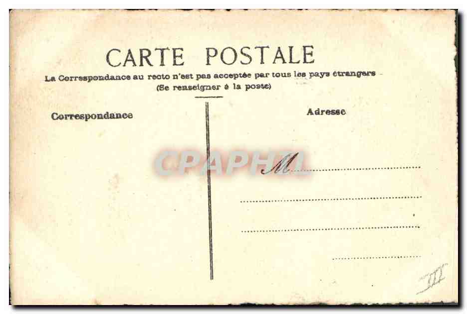 CPA Fantaisie (dessin a la main) Fleurs  — Rückseite