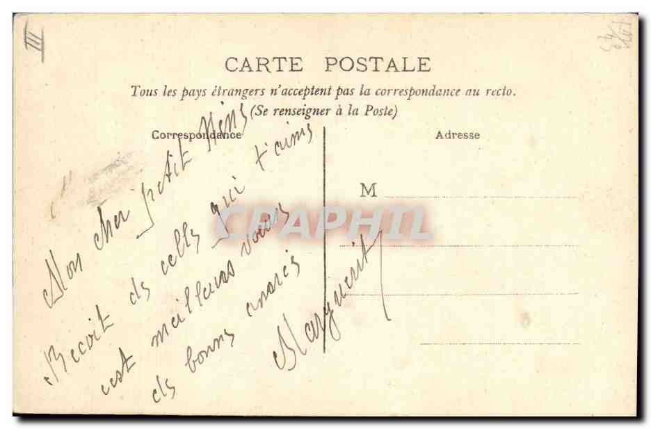Bonne Année — F. F. Paris — édition F. F. — Verso