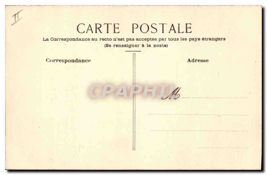 Canard dans un décor de fleurs — dessin à la pastel — éditeur non visible — Verso