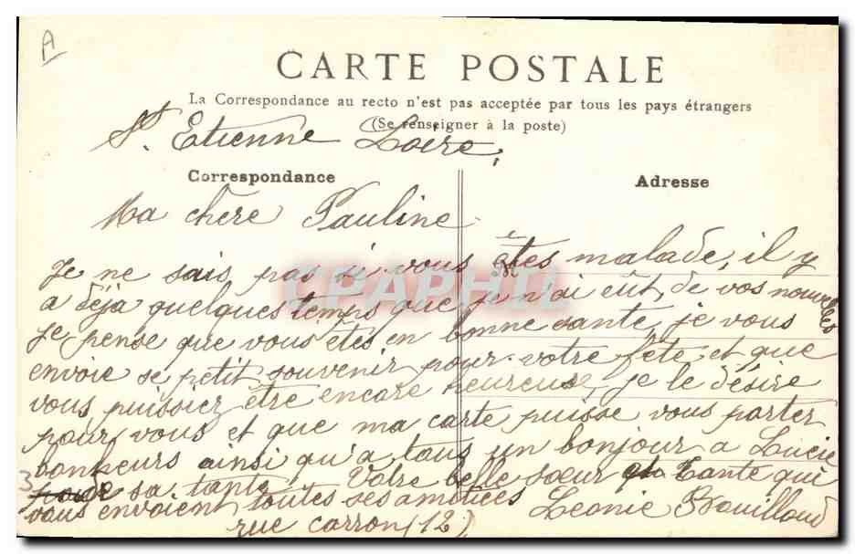 Fleurs et poème — Paul de Bourc — éditeur non visible — Verso