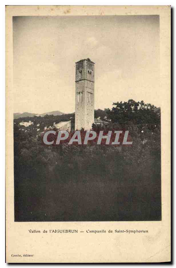 CPA Chateau Vallon de l'Aiguebrun Campanile de Saint Symphorien 