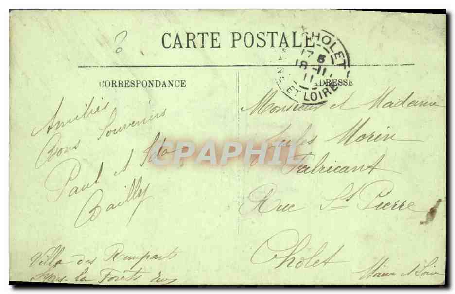 La Vallée de l'Andelle — Le Château des Deux-Amants — LL. — Verso