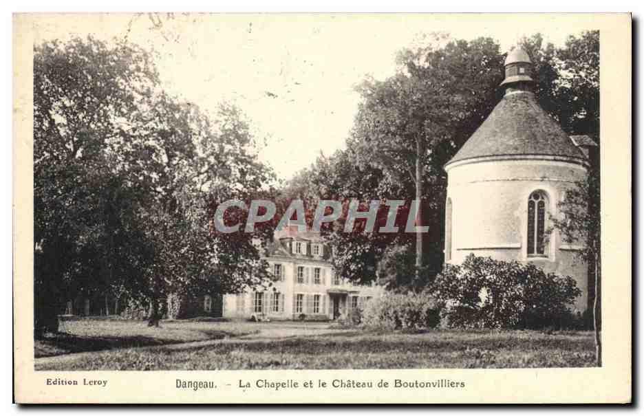 CPA Dangeau La chapellet et le Chateau de Boutonvilliers 