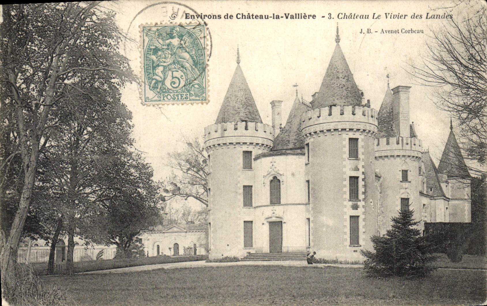 Château Le Vivier des Landes — Environs de Château-la-Vallière — J. B. Avenet Corcheau