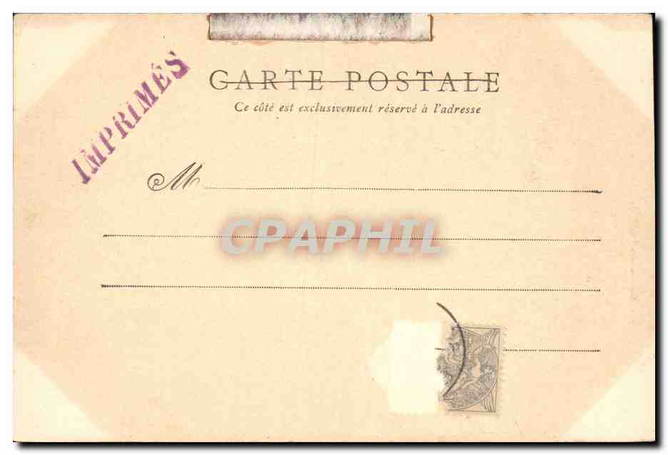 CPA Chateau de Chabenet  — Verso