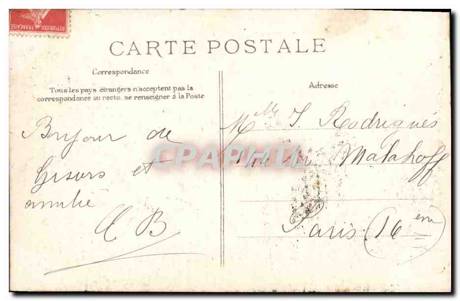 CPA Chateau Tour du Diable et porte des champs Gisors  — Verso