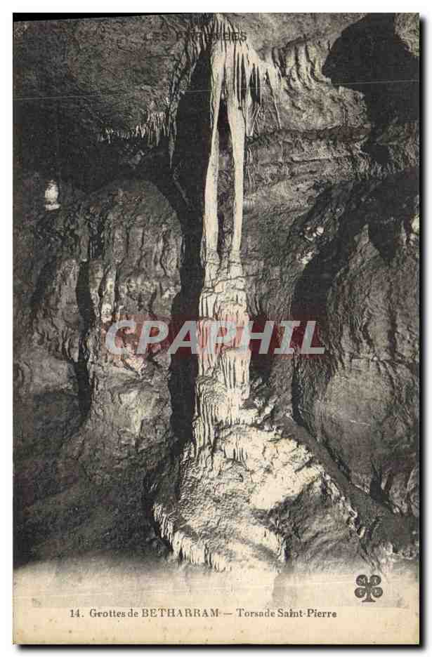 CPA Grotte Grottes de Betharram Torsade Saint Pierre 