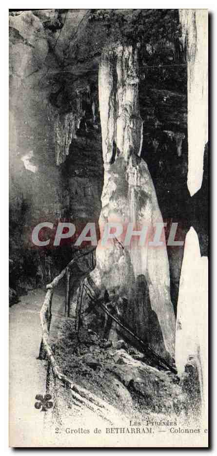 CPA Grotte Grottes de Betharram Colonnes en formation 