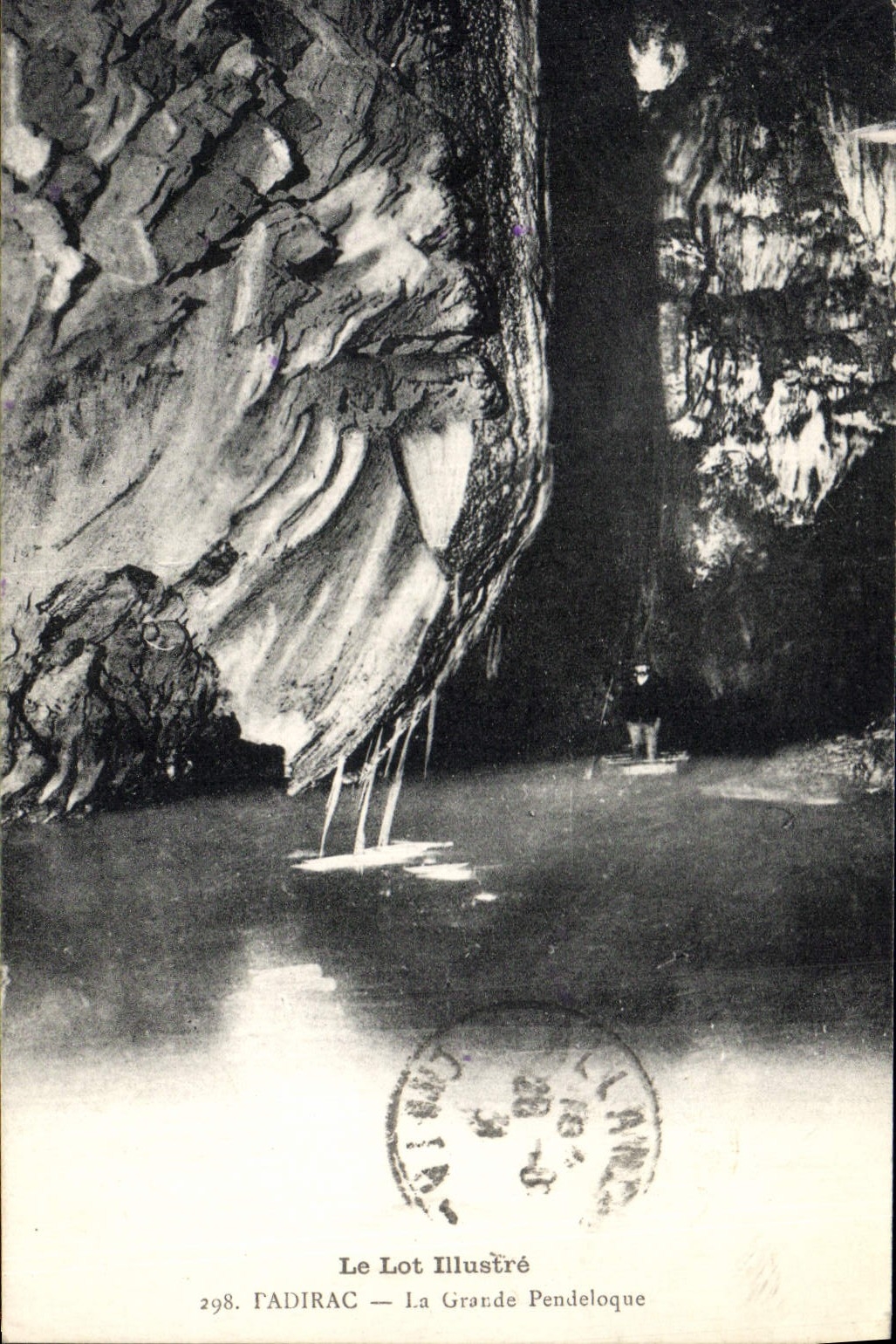 CPA Grotte Grottes Padirac La grande pendeloque 