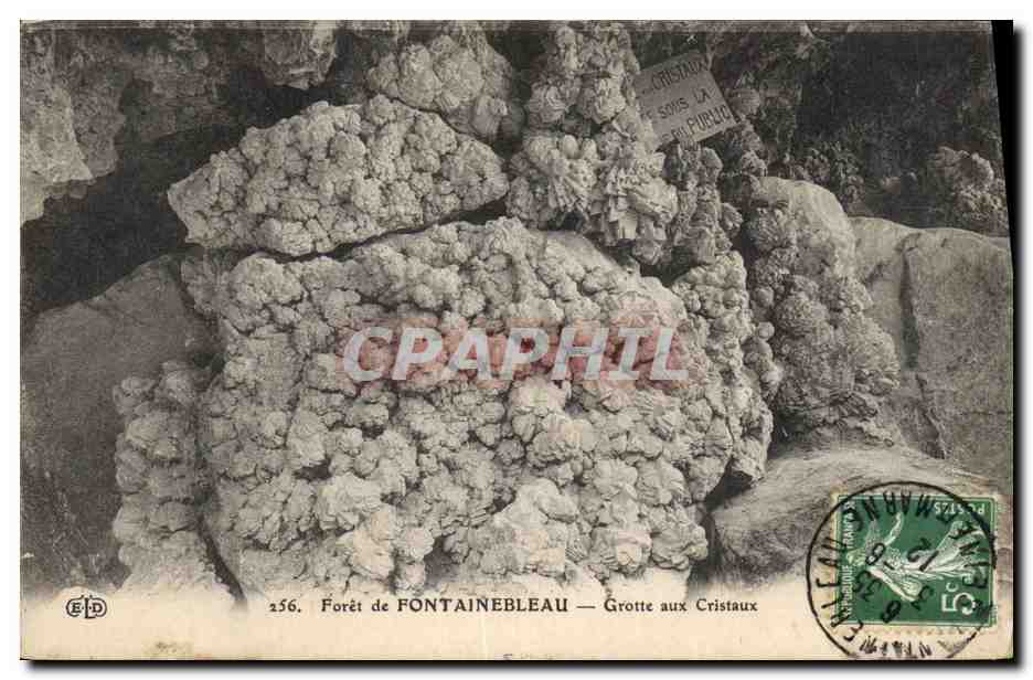 CPA Grotte aux Cristaux Foret de Fontainebleau Grottes  