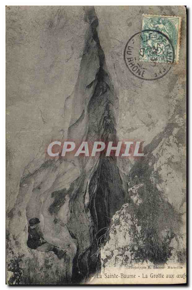CPA Grotte Grottes La Sainte Baume La grotte aux oeufs 