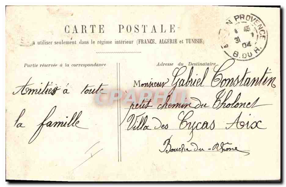CPA Fantaisie Juge Poupee   — Rückseite