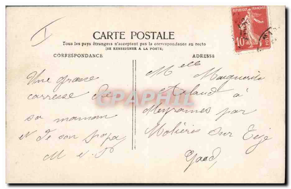 CPA Fantaisie Enfant Poupee   — Rückseite