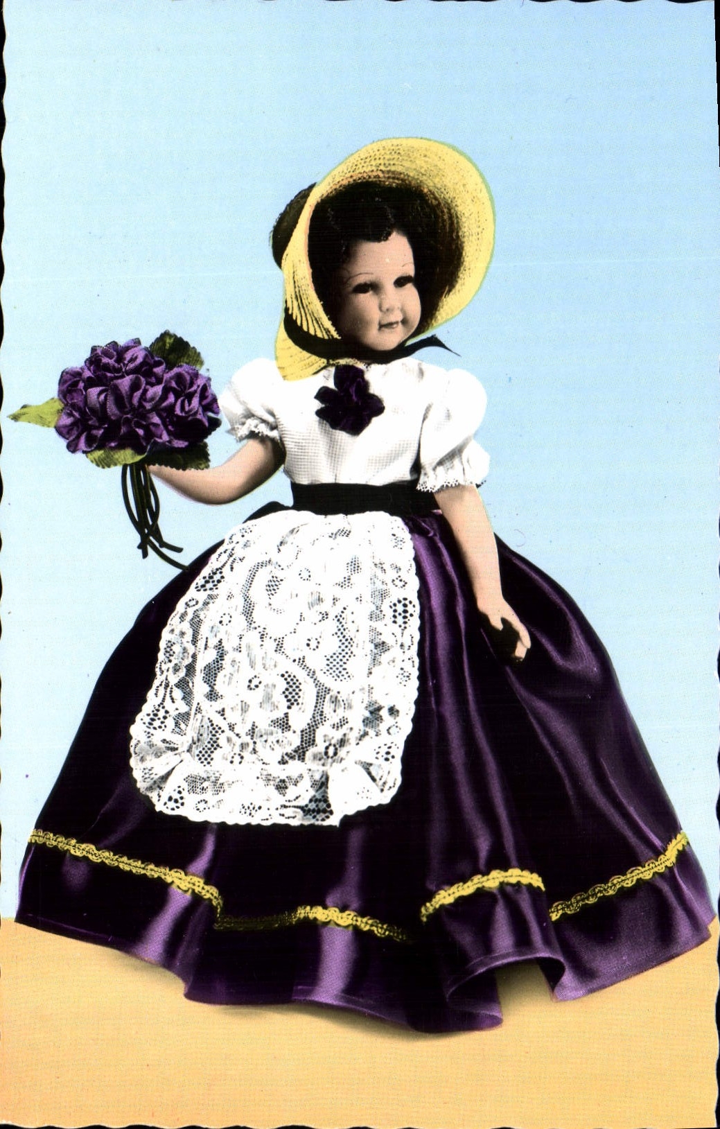 CPM Fantaisie Enfant Poupee Costume Regional La Toulousaine Poupee D'Orphin Toulouse 