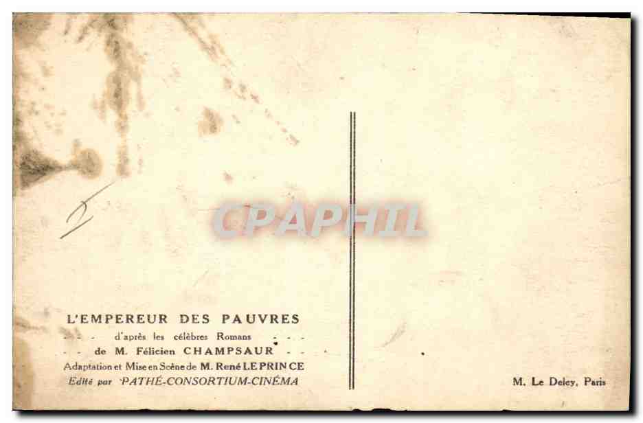 CPA Fantaisie  Poupee  L'empereur des pauvres Felicien Champsaur  — Verso