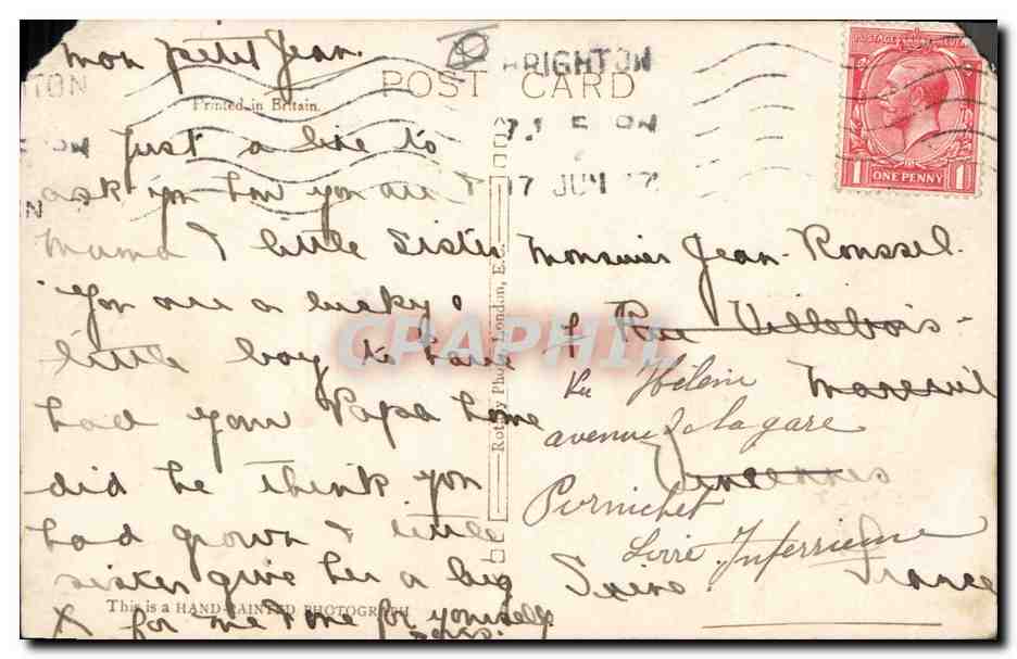 CPA Fantaisie Chat Poupee   — Verso