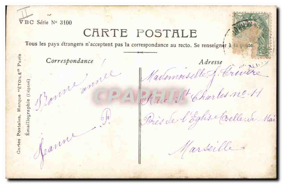 CPA Fantaisie Enfant Poupee Femme  — Rückseite