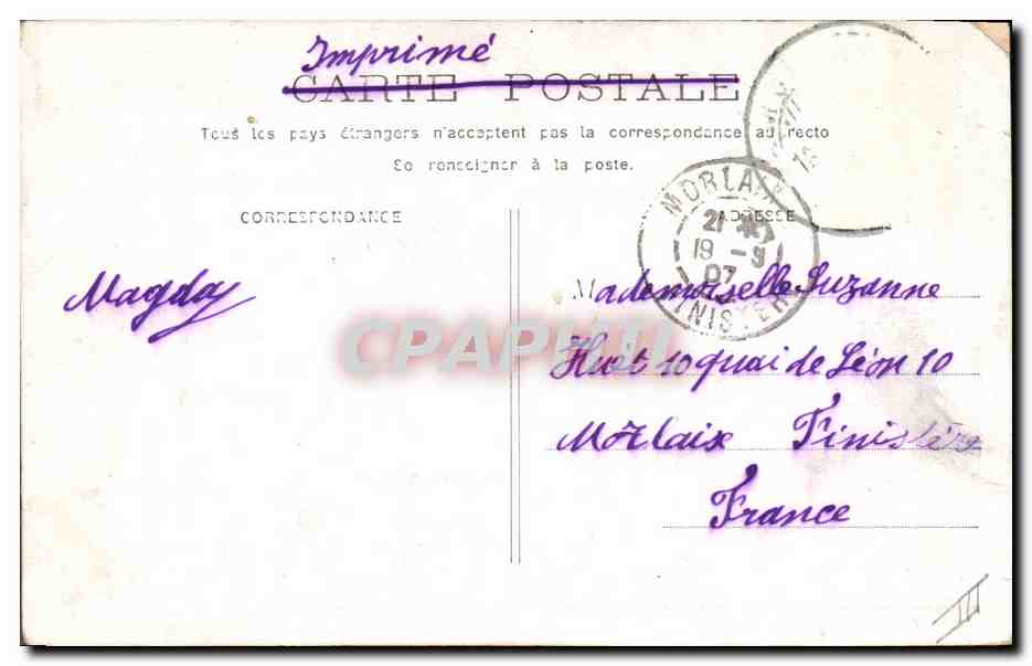 CPA Fantaisie Enfant Poupee   — Rückseite