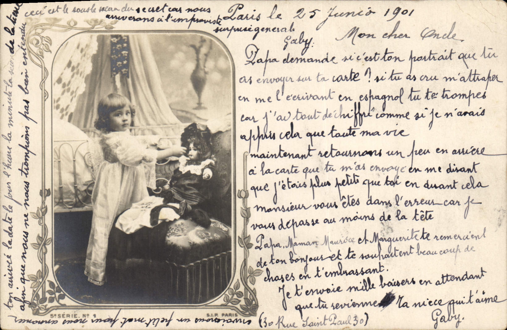 CPA Fantaisie Enfant Poupee