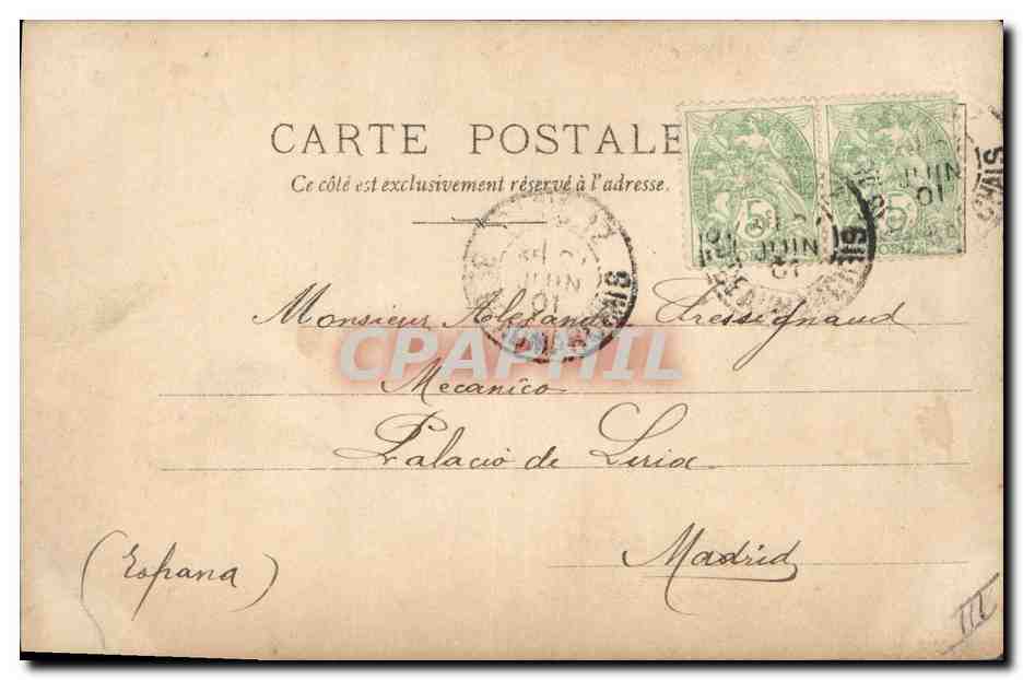 CPA Fantaisie Enfant Poupee — Rückseite