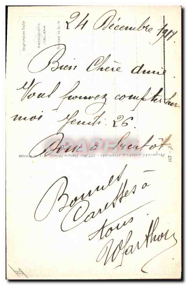 CPA Fantaisie Enfant Poupee   — Rückseite