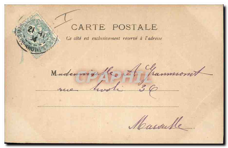 CPA Fantaisie Enfant Poupee Reveil du bebe  — Rückseite